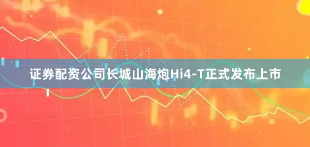 证券配资公司长城山海炮Hi4-T正式发布上市