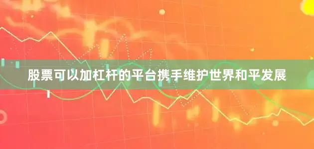 股票可以加杠杆的平台携手维护世界和平发展