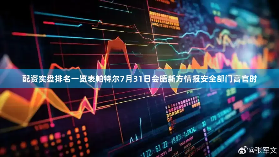 配资实盘排名一览表帕特尔7月31日会晤新方情报安全部门高官时